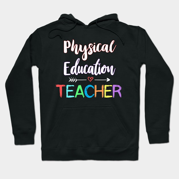 Physical Education Teacher School PE Teacher Fitness Hoodie by Emily Ava 1